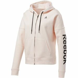 Reebok LINEAR LOGO FULL ZIP Dámska mikina, lososová, veľkosť L