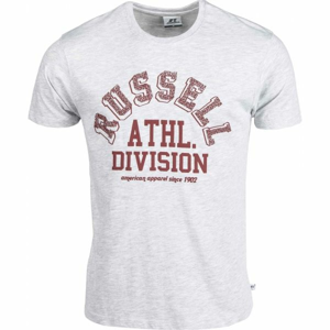 Russell Athletic ATHL.DIVISION S/S CREWNECK TEE SHIRT biela M - Pánske tričko