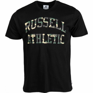 Russell Athletic CAMO PRINTED S/S TEE SHIRT čierna XXL - Pánske tričko