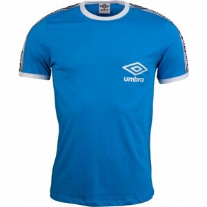 Umbro TAPED RINGER TEE Pánske tričko, modrá,biela,čierna, veľkosť