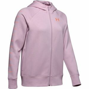 Under Armour RIVAL FLEECE SPORTSTYLE LC SLEEVE GRAPHI ružová L - Dámska mikina