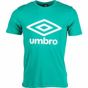 Umbro LARGE COTTON LOGO TEE Pánske tričko, zelená,biela, veľkosť