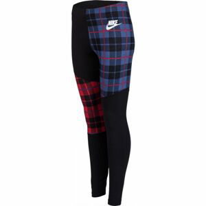 Nike NSW LGGNG PLAID W tmavo modrá XS - Dámske legíny