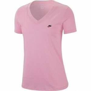 Nike NSW TEE LBR Dámske tričko, ružová,čierna, veľkosť