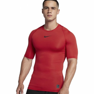 Nike NP TOP SS COMP červená M - Pánske tričko