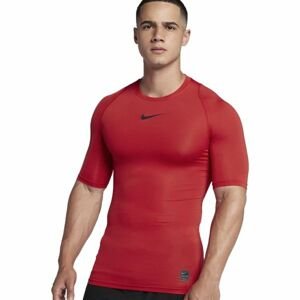 Nike NP TOP SS COMP červená S - Pánske tričko