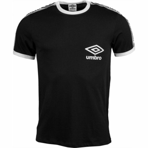 Umbro TAPED RINGER TEE čierna S - Pánske tričko