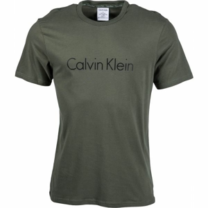 Calvin Klein S/S CREW NECK tmavo šedá M - Pánske tričko