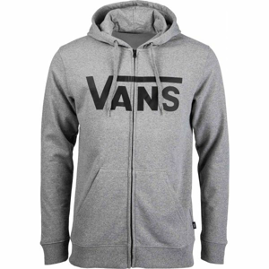 Vans MN VANS CLASSIC ZIP HOODIE II šedá L - Pánska mikina