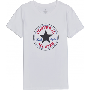 Converse CHUCK PATCH NOVA TEE biela S - Dámske tričko