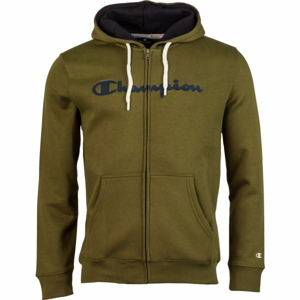 Champion HOODED  FULL ZIP SWEATSHIRT tmavo zelená L - Pánska mikina