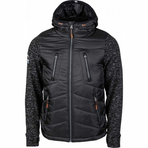 Superdry STORM HYBRID ZIPHOOD čierna S - Pánska mikina