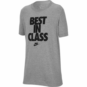 Nike NSW TEE BEST IN CLASS šedá S - Chlapčenské tričko
