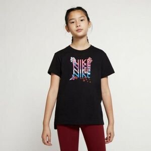 Nike NSW TEE DPTL SUPER GIRL WILD čierna M - Dievčenské tričko
