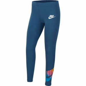 Nike NSW FAVORITES FF LEGGING modrá L - Dievčenské legíny