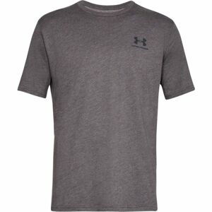 Under Armour SPORTSTYLE LEFT CHEST SS Pánske tričko, tmavo sivá, veľkosť M