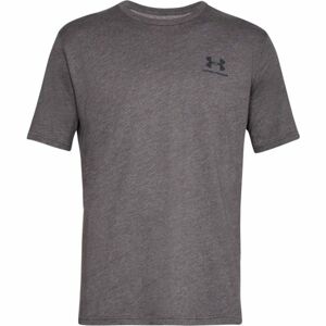 Under Armour SPORTSTYLE LEFT CHEST SS Pánske tričko, tmavo sivá, veľkosť L