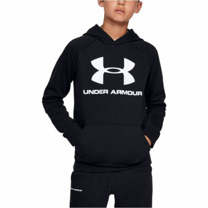 Under Armour RIVAL LOGO HOODY čierna M - Chlapčenská mikina