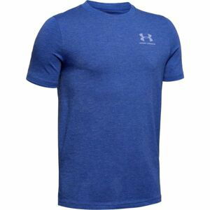 Under Armour EU COTTON SHORT SLEEVE modrá S - Chlapčenské tričko