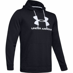 Under Armour SPORTSTYLE TERRY LOGO HOODIE čierna M - Pánska mikina