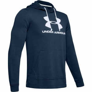 Under Armour SPORTSTYLE TERRY LOGO HOODIE modrá M - Pánska mikina