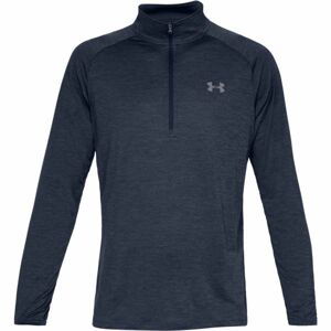 Under Armour TECH 2.0 1/2 ZIP modrá XL - Pánske tričko s dlhým rukávom