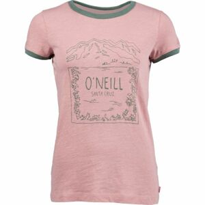 O'Neill LW AUDRA T-SHIRT Dámske tričko, ružová,sivá, veľkosť