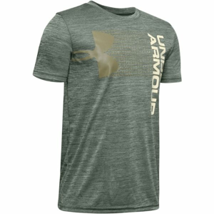 Under Armour CROSSFADE TEE Detské tričko, tmavo zelená,biela, veľkosť