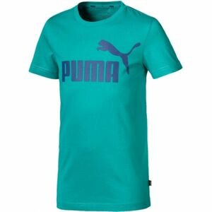 Puma ESS LOGO TEE B Chlapčenské tričko, tyrkysová, veľkosť 140