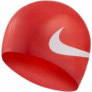 Nike BIG SWOOSH červená NS - Plavecká čiapka