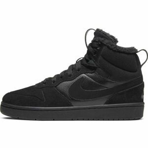 Nike COURT BOROUGH MID 2 BOOT BG čierna 4 - Detská voľnočasová obuv