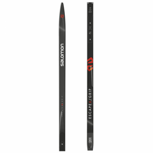 Salomon SET ESCAPE 6 GRIP + ACCES PLK Běžecké lyže na klasiku, čierna, veľkosť 182