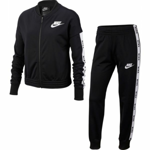 Nike NSW TRK SUIT TRICOT Dievčenská súprava, čierna, veľkosť S