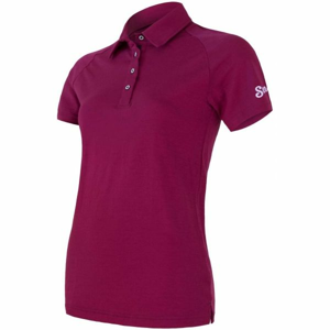 Sensor MERINO ACTIVE POLO Dámske tričko, fialová, veľkosť S