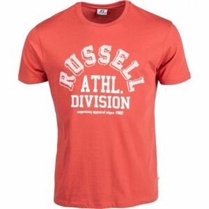 Russell Athletic S/S CREWNECK TEE SHIRT ATHL. DIVISION Pánske tričko, oranžová,biela, veľkosť