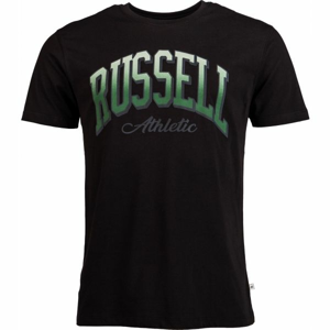 Russell Athletic S/S CREWNECK TEE SHIRT Pánske tričko, čierna,zelená, veľkosť