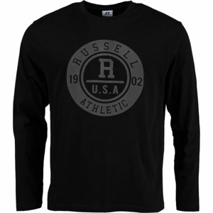 Russell Athletic S/S CREWNECK TEE SHIRT U.S.A. 1902 čierna M - Pánske tričko