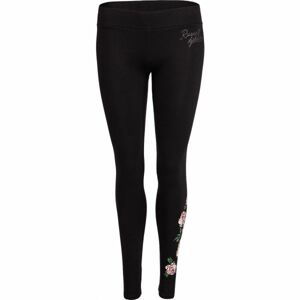 Russell Athletic FLORAL LEGGINGS Dámske legíny, čierna, veľkosť