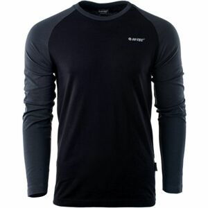 Hi-Tec PURO LS Pánske tričko s dlhým rukávom, čierna, veľkosť
