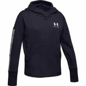 Under Armour SPORTSTYLE FLEECE HO Dievčenská mikina, čierna, veľkosť S