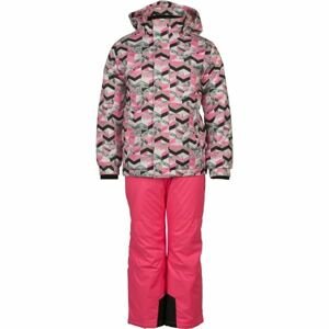 ALPINE PRO BOJORO Detský lyžiarsky set, ružová, veľkosť 104-110