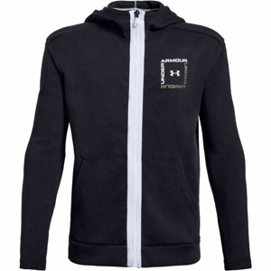 Under Armour UNSTOPPABLE DOUBLE KNIT FULL ZIP čierna XL - Chlapčenská mikina