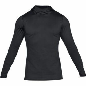 Under Armour FITTED CG HOODIE čierna XXL - Pánske tričko s dlhým rukávom