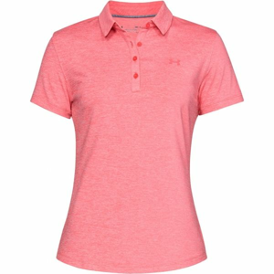 Under Armour ZINGER SHORT SLEEVE POLO ružová M - Dámske tričko