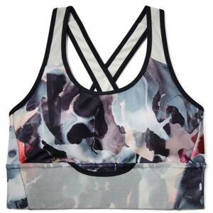 Under Armour MID CROSSBACK CLUTCH PRINTED BRA šedá L - Dámska športová podprsenka