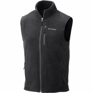 Columbia FAST TREK FLEECE VEST Pánska flísová mikina, tmavo sivá, veľkosť