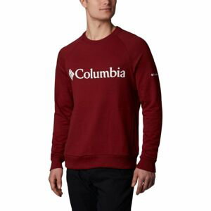 Columbia LODGE CREW červená L - Pánsky outdoorový sveter