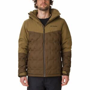 Columbia WILD CARD DOWN JACKET Pánska lyžiarska bunda, hnedá, veľkosť S