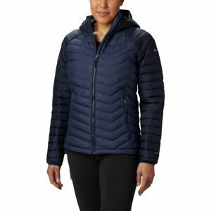 Columbia POWDER LITE HOODED JACKET Dámska bunda, tmavo modrá, veľkosť S