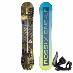 Rossignol ONE LF WIDE + CUDA M/L Pánsky snowboard set set, tmavo sivá, veľkosť 165